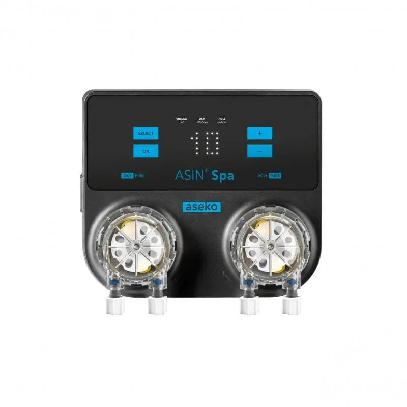 Aseko Spa autodosering med senaste tekniken och svarta dual-pump