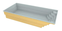 Üvegszálas medence Aruba 800 8,20 m x 3,70 m x 1,50 m