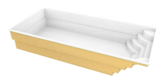 Üvegszálas medence Aruba 800 8,20 m x 3,70 m x 1,50 m