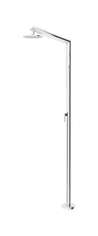 Inoxstyle Tecno – rostfri utomhusdusch med vinklad arm