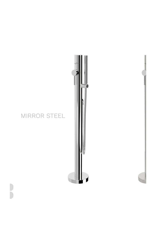 Inoxstyle Telefono kompakt rund rostfri handduschpelare
