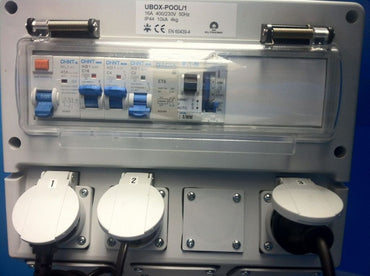 Elskåp med jordfelbrytare och Plejd styrning