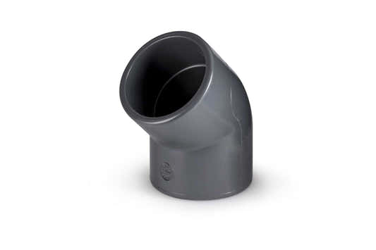 Könyökidom PVC 45° 50 mm