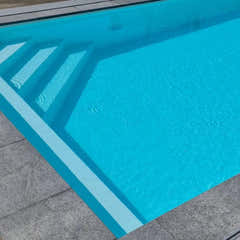 Pooltime Exclusive medence, 12 mm – téglalap alak, türkizkék víz, lépcső